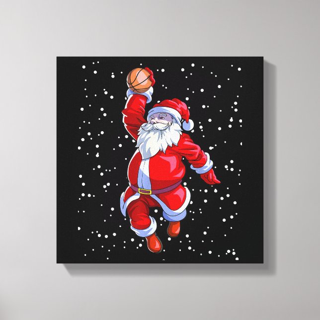Toile Chemise de Noël de basket Hommes garçons Basketbal (Recto)