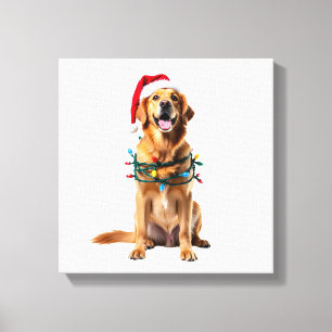 Toile Chemise de Noël pour chien, Pyjama Golden retrieve