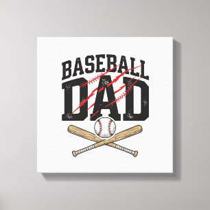 Toile Chemise de papa de baseball gravure vintage en dét