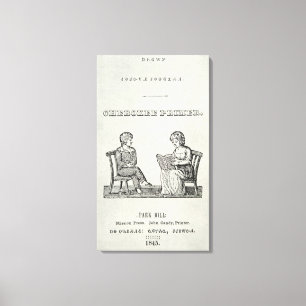 Toile Cherokee Primer, 1845 (gravure)