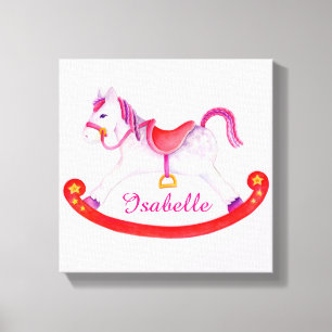 Toile Cheval à roche ajouter votre nom pépinière art