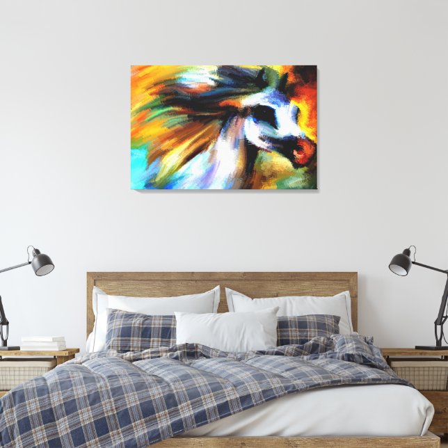 Toile Cheval arabe coloré (Insitu(Chambre))