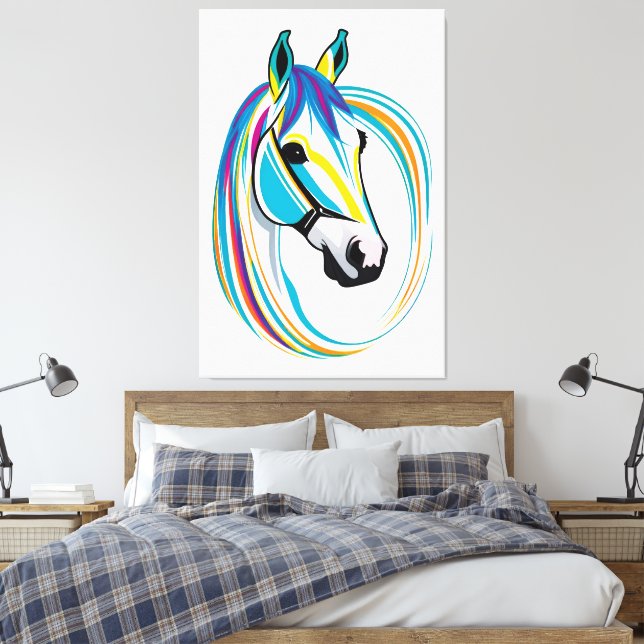 Toile Cheval artistique visage (Insitu(Chambre))