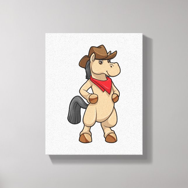 Toile Cheval en cow-boy (Recto)