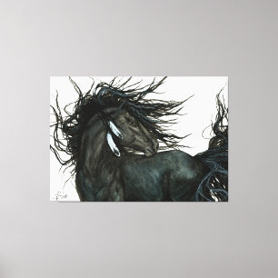 Toile Cheval friésien par Bihrle