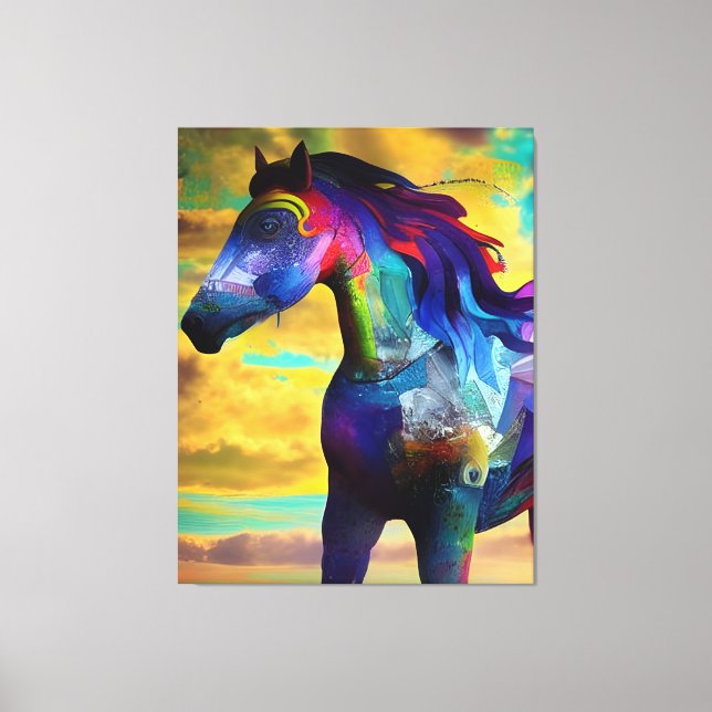 Toile Cheval Mustang (Recto)
