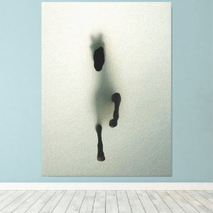 Toile Cheval Perçant le Brouillard - Art Abstrait