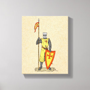 Toile Chevalier médiéval Début du XIIIe siècle
