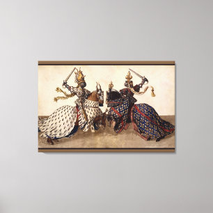 Toile Chevaliers joutant