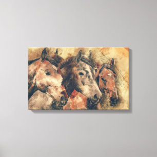 Toile Chevaux