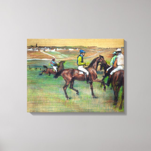 Toile Chevaux de course Edgar Degas (Recto)