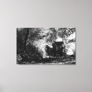 Toile Chevaux de fret faisant une pause