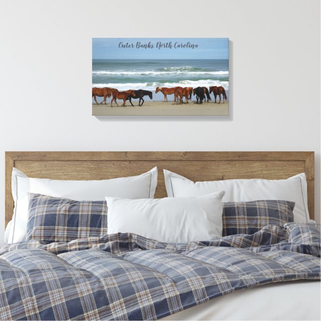Toile Chevaux sauvages Banques extérieures OBX Corolla N (Insitu(Chambre))
