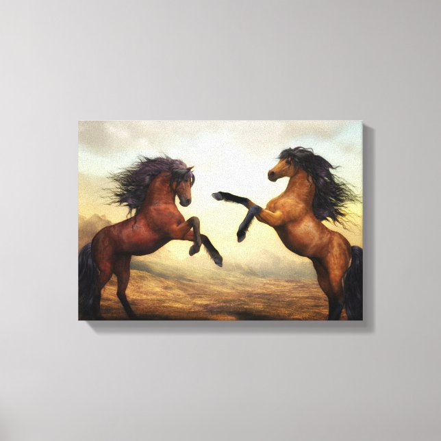 Toile Chevaux | Zazzle_Growshop. (Recto)