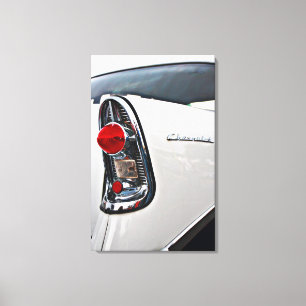 Toile Chevy Bel Air 56 feu arrière