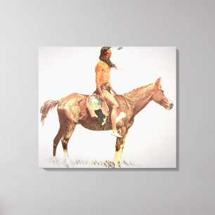 Toile Cheyenne courageux, 1901 (litho de couleur)