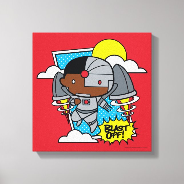 Toile Chibi Cyborg S'Est Éteint ! (Recto)