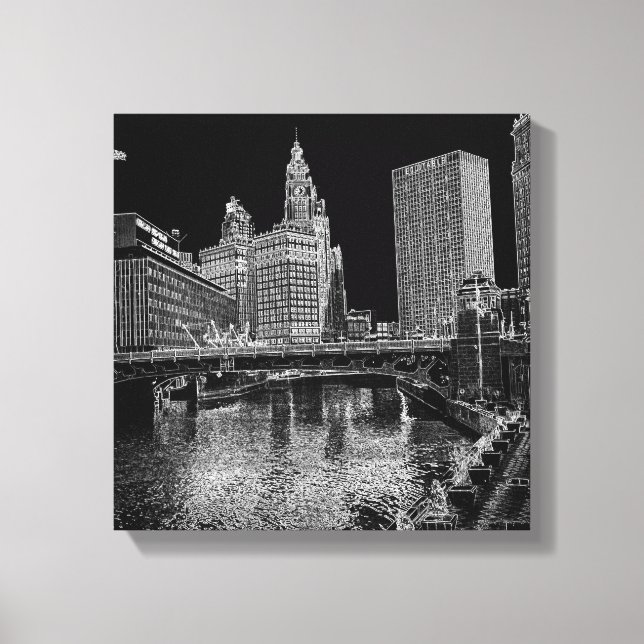 Toile Chicago River 1967 (Recto)
