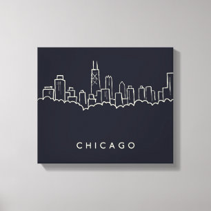 Toile Chicago Skyline