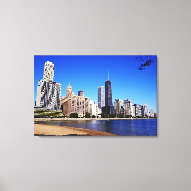 Toile Chicago Skyline. (Recto)