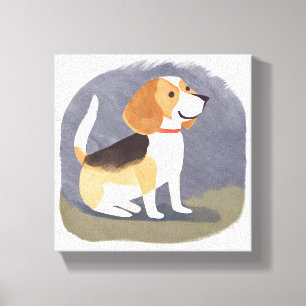 Toile Chien Beagle   Chiot Chien de Compagnie Mignon Aqu