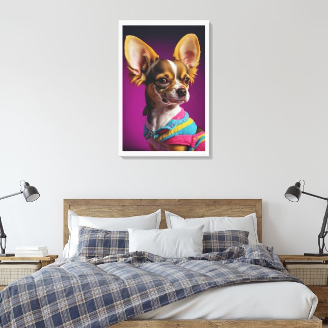 Toile Chien de Royal Chihuahua (Insitu(Chambre))
