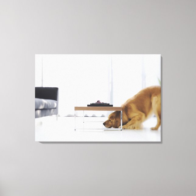 Toile Chien et table (Recto)
