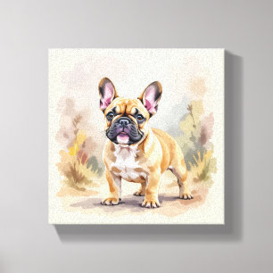 Toile Chien Français Tan Tan Fawn Couleur Cute Frenchie