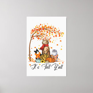 Toile Chien gris italien Thanksgiving Halloween