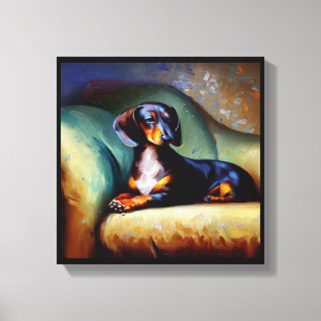 Toile Chien teckel (Recto)