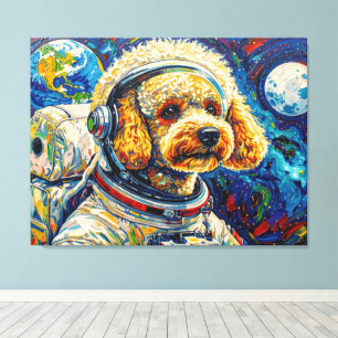 TOILE CHIENS DANS L'ESPACE-CANICHE 24