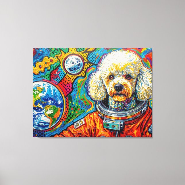 TOILE CHIENS DANS L'ESPACE-CANICHE 5 (Recto)
