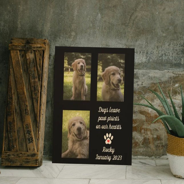 Toile Chiens laissant des empreintes digitales | Collage (Créateur téléchargé)