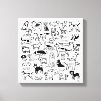 Chiens noirs et blancs | Une variété de races de c