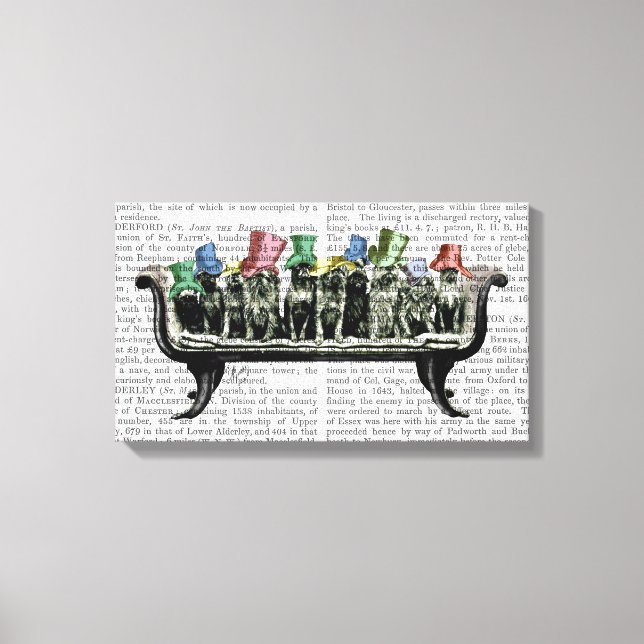 Toile Chiens sur Sofa (Recto)