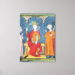 Toile Childeric II, roi de Merovingian d'Austrasia