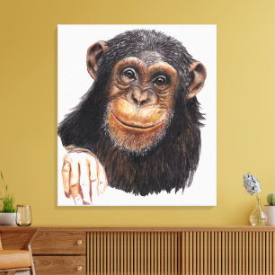 Toile Chimpanzé Charmant