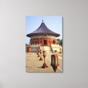 Toile Chine, Pékin, parc Tian Tan, temple du Ciel,