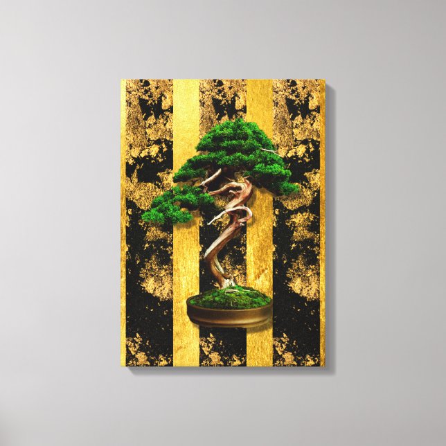 Toile Chinois Asiatique Bonsai Arbre Étitré Canvas Impri (Recto)