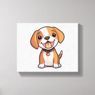 Toile Chiot Beagle Kawaii