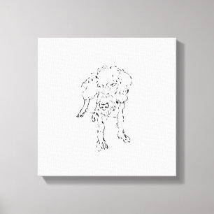 Toile Chiot de teckel à poil dur mignon