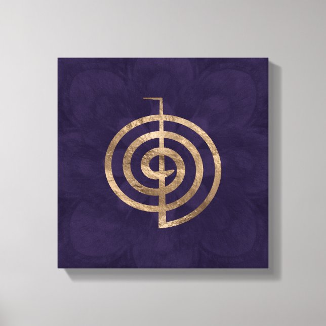 Toile Cho Ku Rei - or sur lotus violet (Recto)