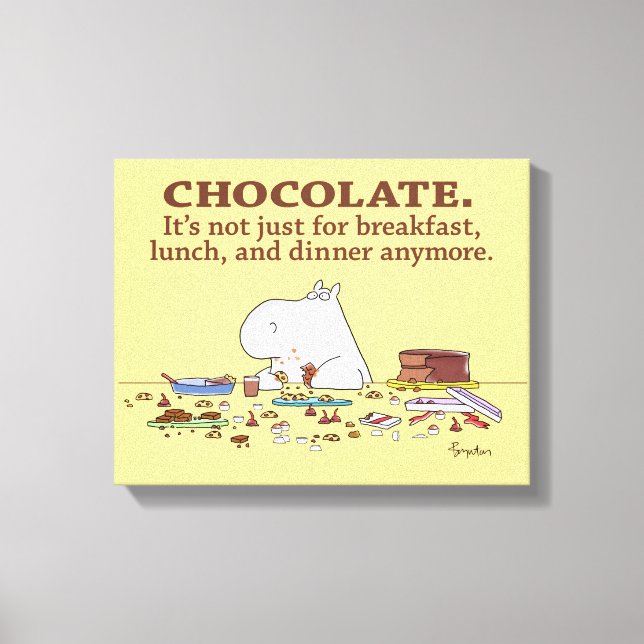 Toile CHOCOLAT. PAS SEULEMENT POUR LE PETIT DÉJEUNER. pa (Recto)