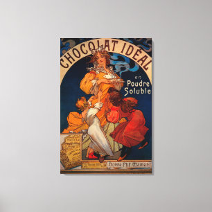 Toile Chocolat PosterEurope vintage idéal