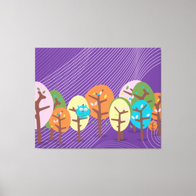 Toile Chouette endormie (Recto)