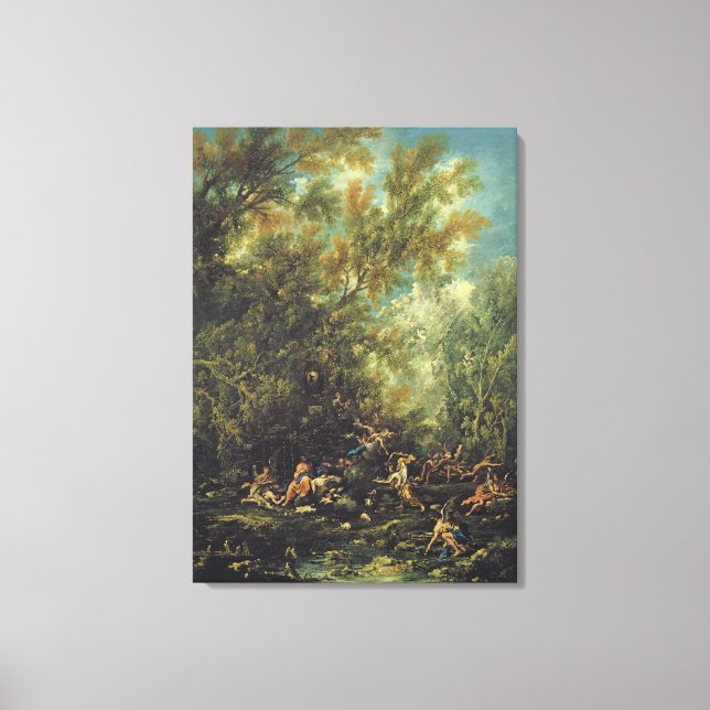 Toile Christ assisté par les Anges, c.1725-30 (huile sur (Recto)