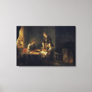 Toile Christ dans la Maison de Martha et Marie
