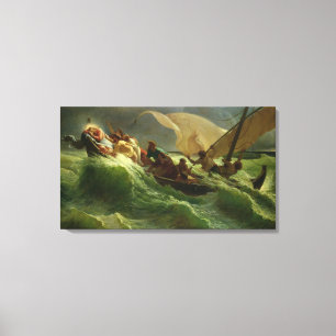 Toile Christ endormi dans son bateau