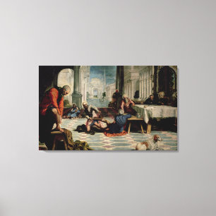 Toile Christ Laver les pieds des disciples 2