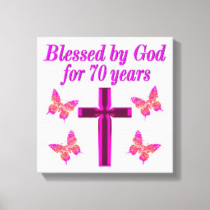 TOILE CHRISTIAN ROSE 70E ANNIVERSAIRE CROSS DESIGN